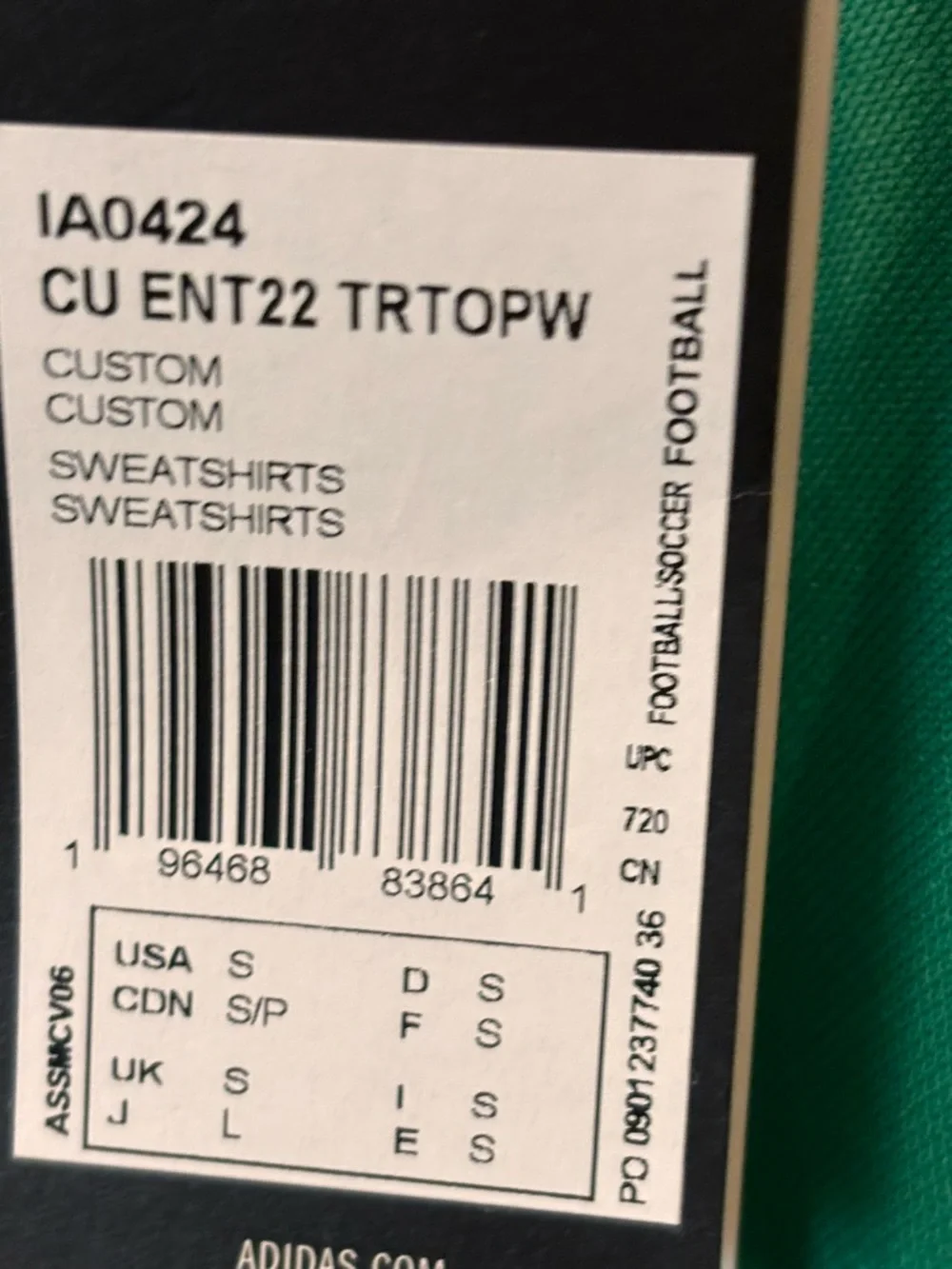 adidas nwt size